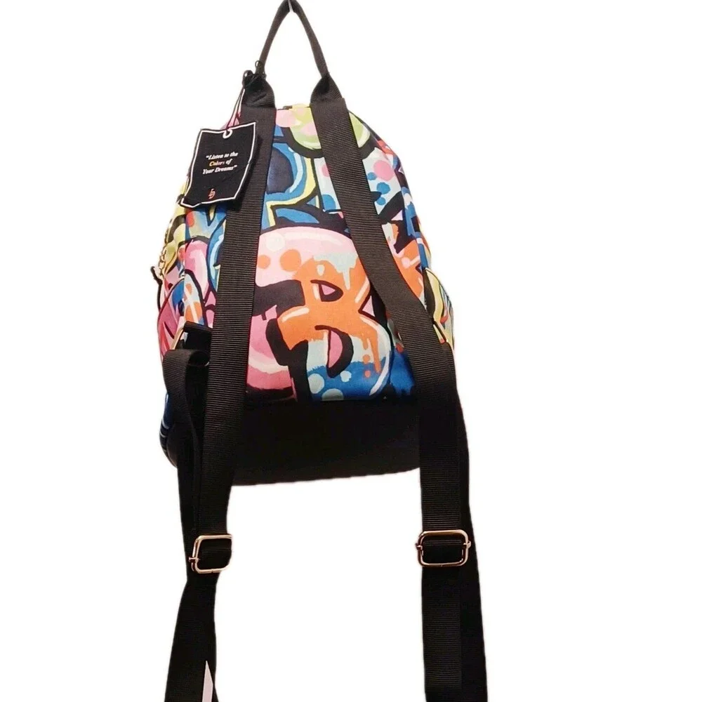 LD MINI Multicolor Geometric Print backpack